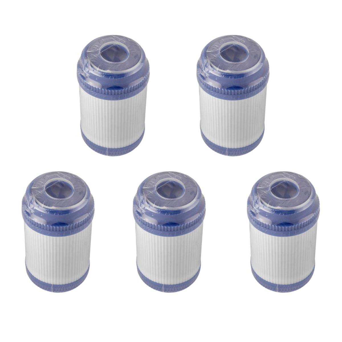 5Pcs/Set 5 Inch Water Purifier Udf Granular Activated Carbon Filter Cartridge Taste/Odor  For Reverse Osmosis-white