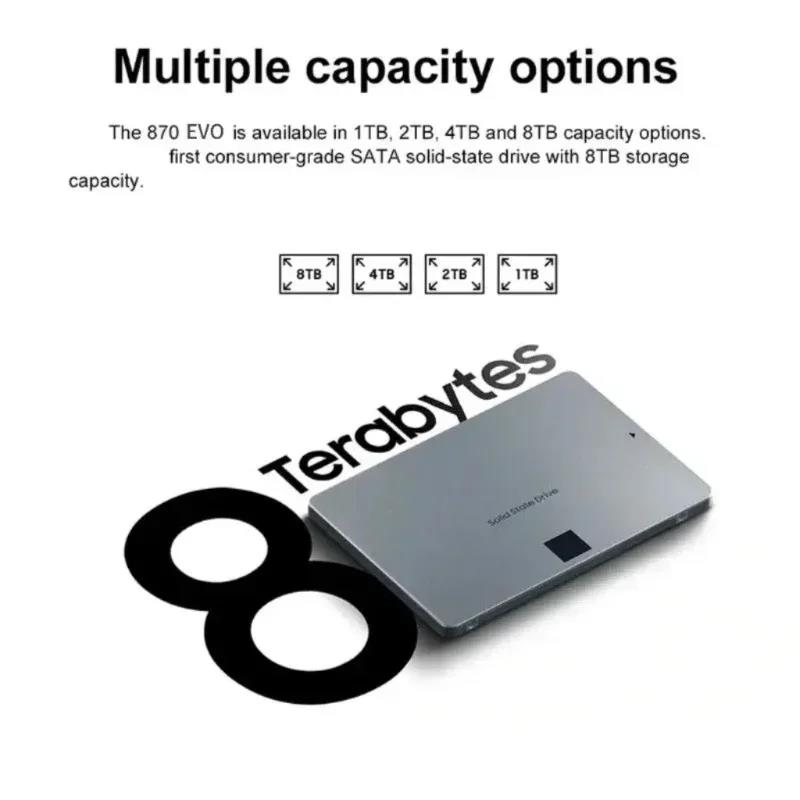 Xiaomi 4 TB Katı Hal Disk SSD 870 EVO 1 TB 2 TB Dahili HDD Sabit Disk Sata3 2.5 Inç Dizüstü Bilgisayar Mikrobilgisayar Masaüstü. 