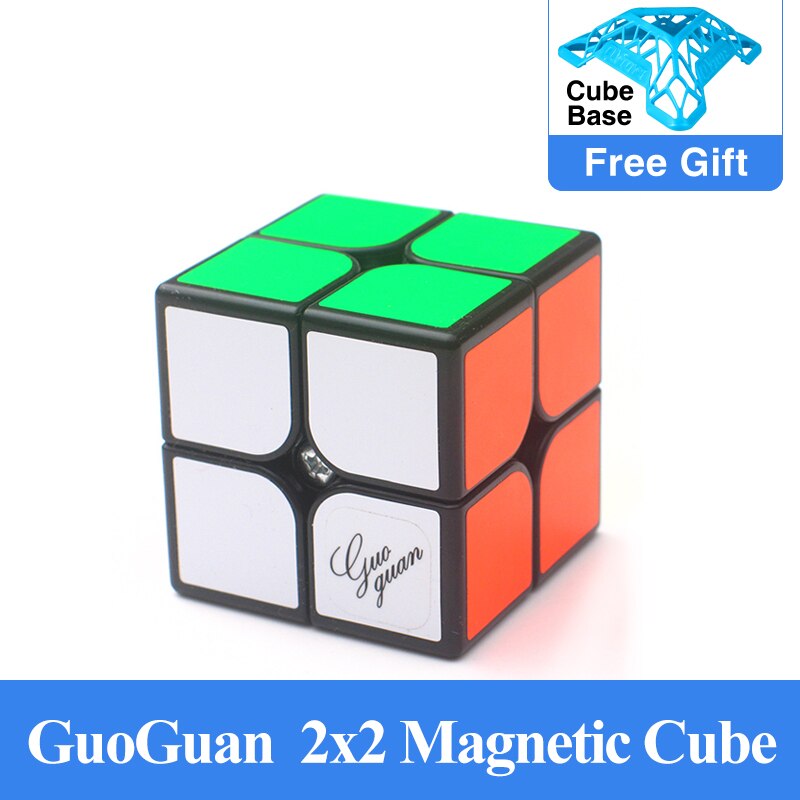【happy one】Guoguan XingHen M 2x2x2 Magic Cubes Puzzle Version 2x2 Speed Professional Educational Toys Drop shipping. 