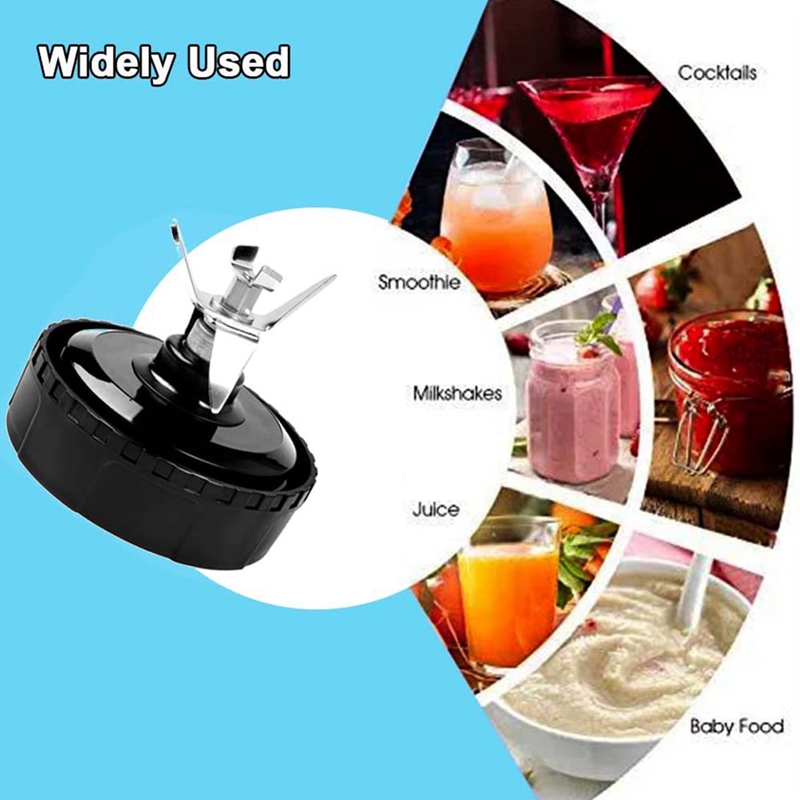 6 Fins for Ninja Blender Replacement Parts ,for Nutri Ninja Auto IQ BL450-70, BL451-70, BL454-70, BL455-70. 