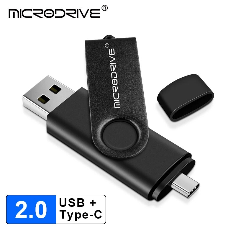 Multifunctional usb type c flash drive 128gb 64gb 32GB 4GB pendrive Pen drive 256gb Type-C 32gb memory stick u-disk 2.0 for PC. 