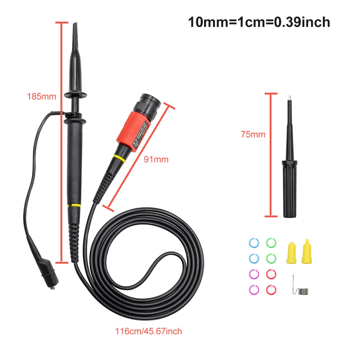 P4100 Oscilloscope Probe 100:1 2KV High Voltage 100MHz BNC Connector. 