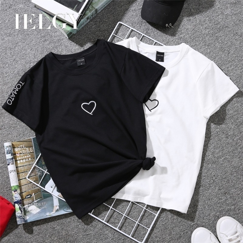 IELGY Fashion Simple Wild Short Sleeve 
