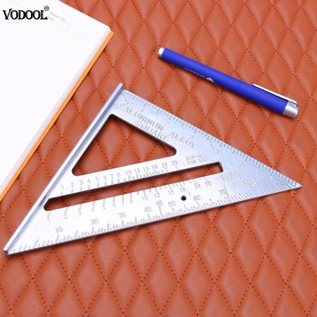 7 Triangle Ruler Carpenter Square Speed Square Layout Tool Measurement Tool Triangle Square Ruler Aluminum Alloy