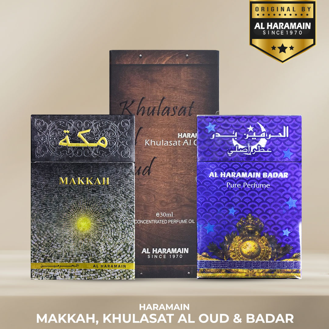 Special Deal Attar ( Khulasat Al Oudh & Makkah 15ML Badar 15ML). 