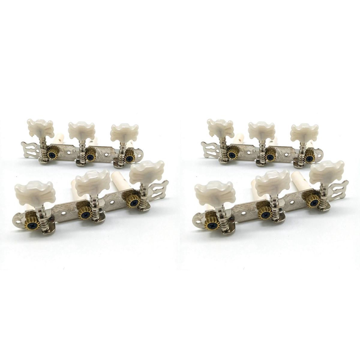 2X One Pair Guitar Tuning Pegs Machine Tuners White Machine Head for Classic Guitar Guitar Part Accessories