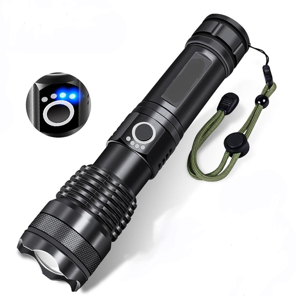 XHP50 Flashlight High Lumens Rechargeable 9000 Lumens Super Bright Tactical Flashlights with Battery 5 Modes IPX65 Waterproof Portable Flash Light LED High Powered Flashlights For Emergencies Camping. 