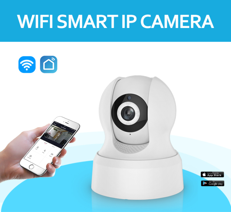 NEO COOLCAM Smart Home Automation Wi-Fi IP Camera Wireless HD 720P Network Night Vision Camera Work with Alexa Echo Simple Fidelity design. 