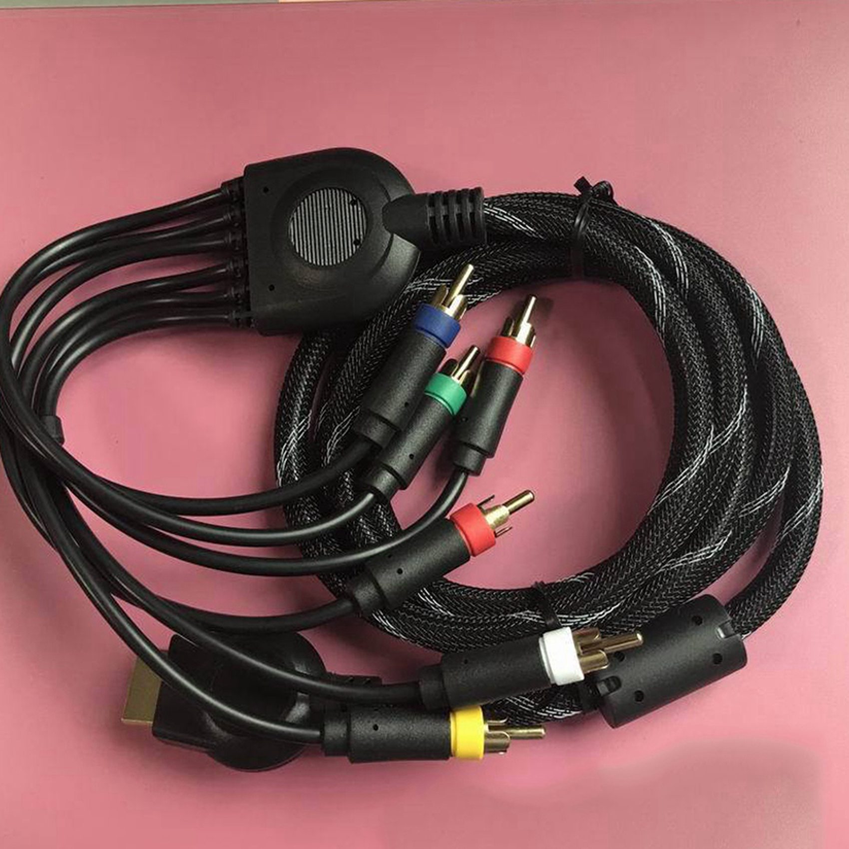 2X Suitable for PS2/PS3 Component Cable 1.8M Suitable for PS 2/3 High Resolution Game Cable Accessories. 