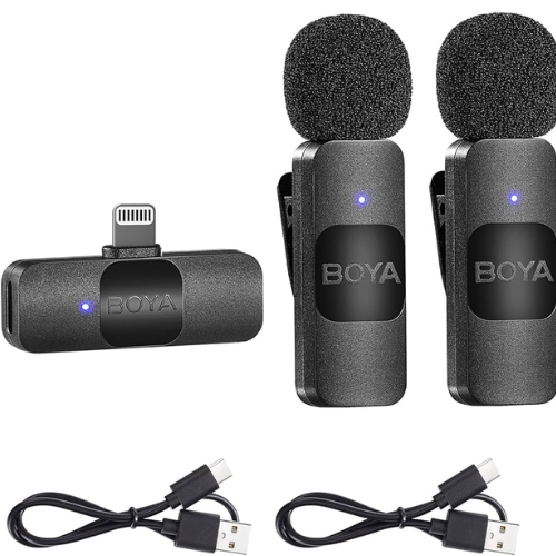 BOYA BY-V2 Ultracompact 2.4GHz Wireless Microphone System for IOS device