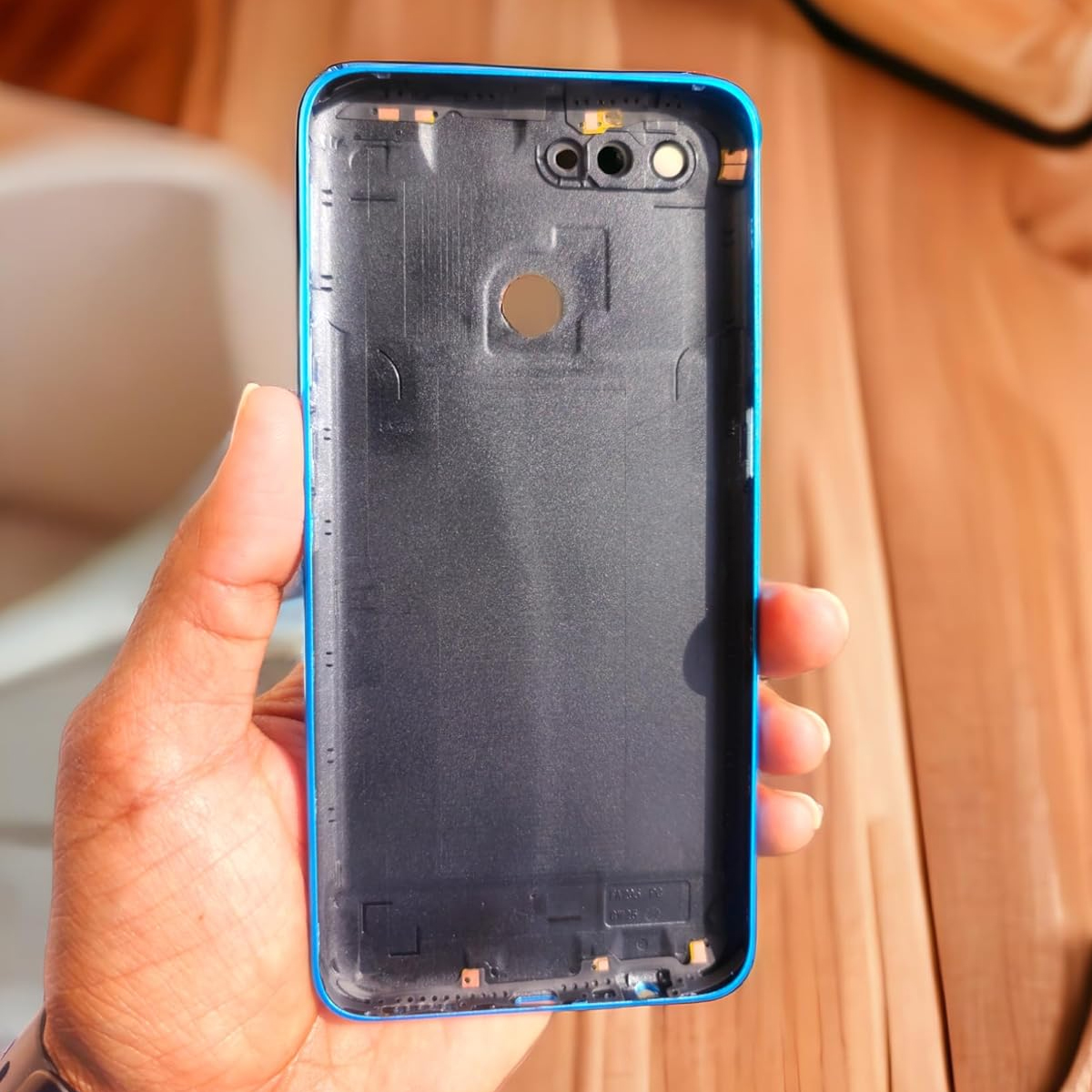 OPPO A12 - ( Plastic ) Casing / Back Shell / Back Panel / Battery Cover / Back Door / Back Replacement Part with Button. 