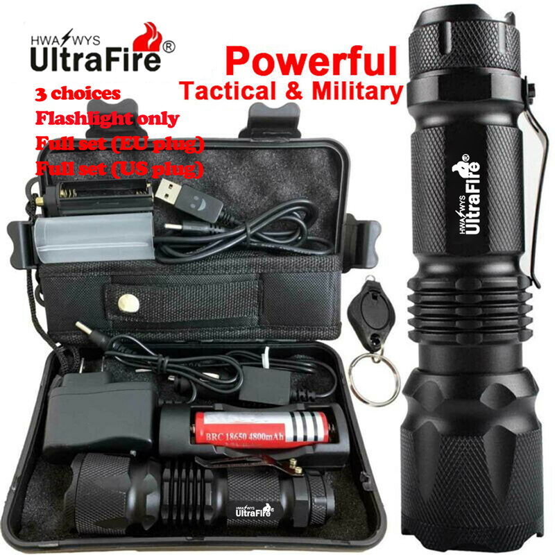 UltraFire Powerful 90000LM X 800 LED Light Tactical Military T6 LED Flashlight Torch Work Light