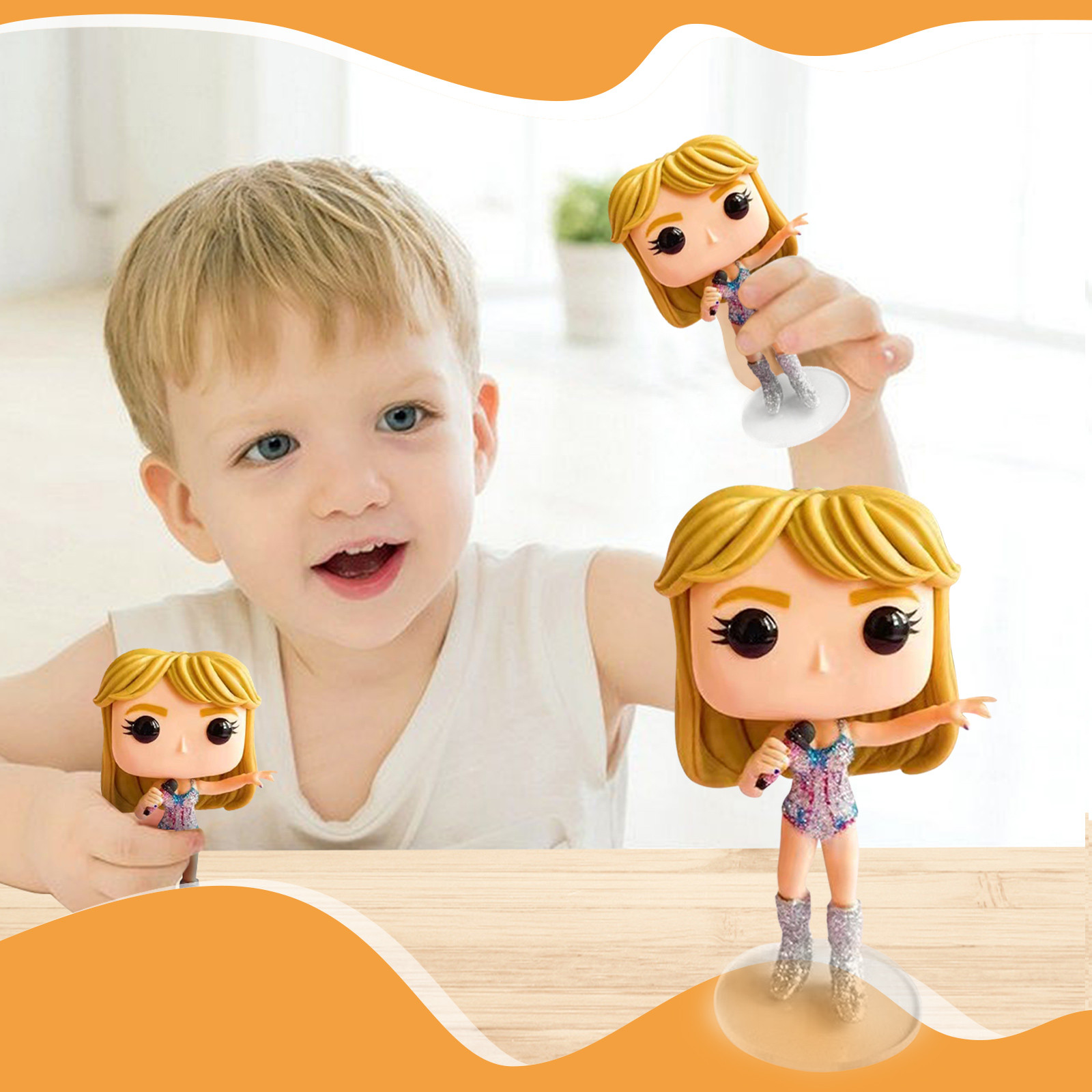 Taylor Cartoon Figures Dolls Swift Anime Characters Concert Styling Collective Models for Fans Gifts Home Desktable Decorations. 