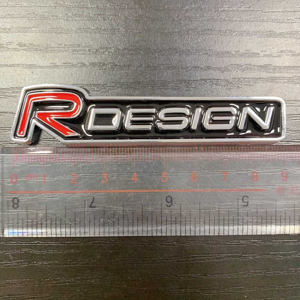 R design Car Styling Sticker 3D Badge Emblem For Volvo Rdesign XC90 S60 XC60 V70 S80 S40 V50 V40 V60 C30 S70 S90 V90 Accessories. 