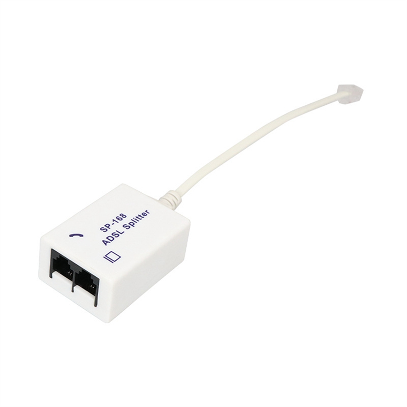 2Pcs DSL Filter Splitter ADSL Splitter for Phone Line Male to 2 Female RJ11 6P4C/6P2C Telephone Modem Converter Adapter. 