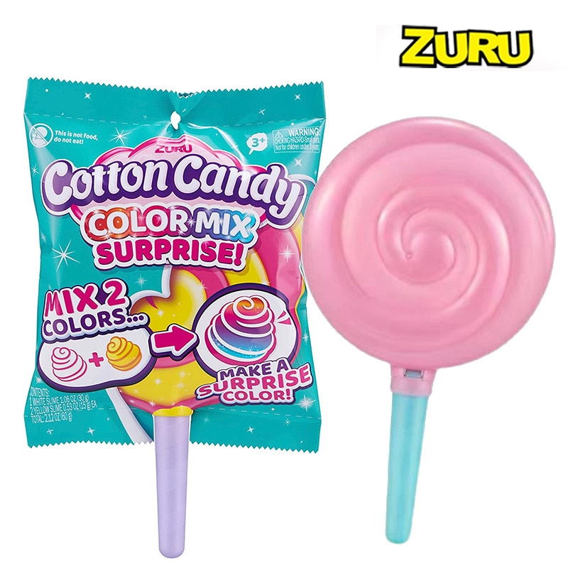 Zuru Cotton Candy Color Mix Surprise Slime Gift Toys For Girls Mi scented Fluffy Stretchy Slime Soft Plasticine Gum Polymer Clay. 