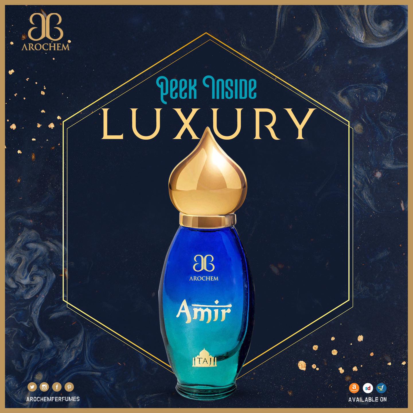 Amir & ommar Premium Royal Perfume Attar-Made in India 9ML. 