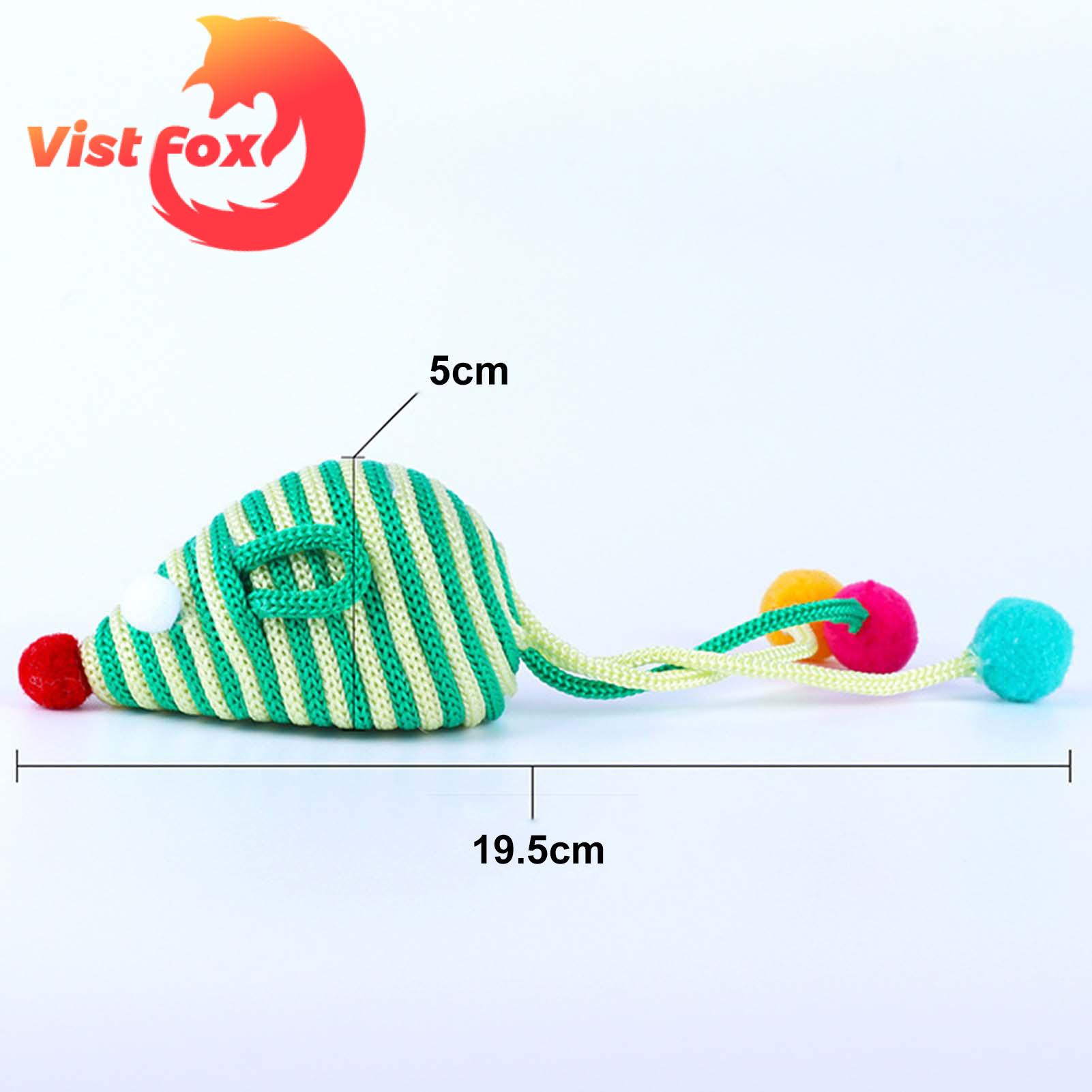 Vist Fox Cat Chewing Toy Attractive Simulation Mouse Funny Cat Toy. 