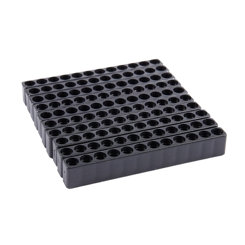 10pcs 12-Hole Screwdriver Bit Holder Box Block Black For Six Angle 6.35mm Handle