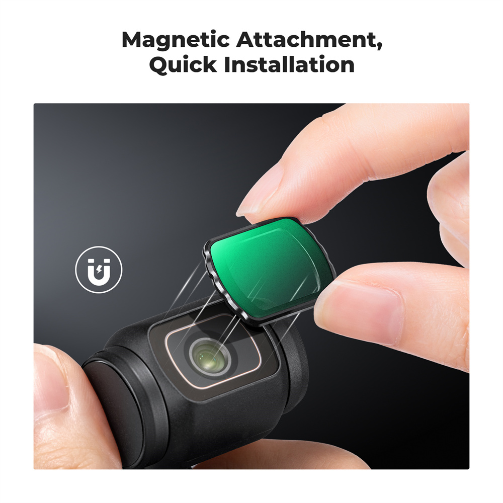 K F Concept Magnetic Black Mist 1/8 Filter Black Diffusion Creative Mist Cinematic Effect Filters for DJI Osmo Pocket 3. 