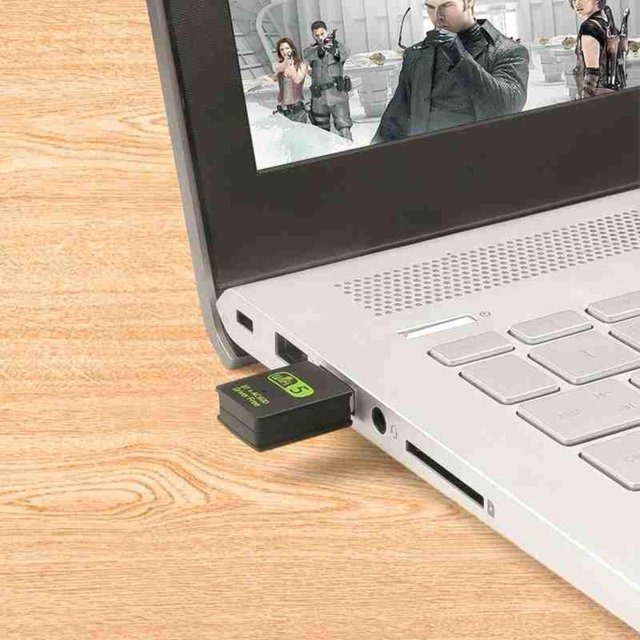 [GC]2 in 1 USB WiFi Bluetooth Adapter, Dual Band 433Mbps at 5.8GHz Band or 150Mbps at 2.4GHz Wireless Realtek RTL8821CU/8811 Network External Receiver, Mini WiFi Dongle for PC Laptop Desktop. 