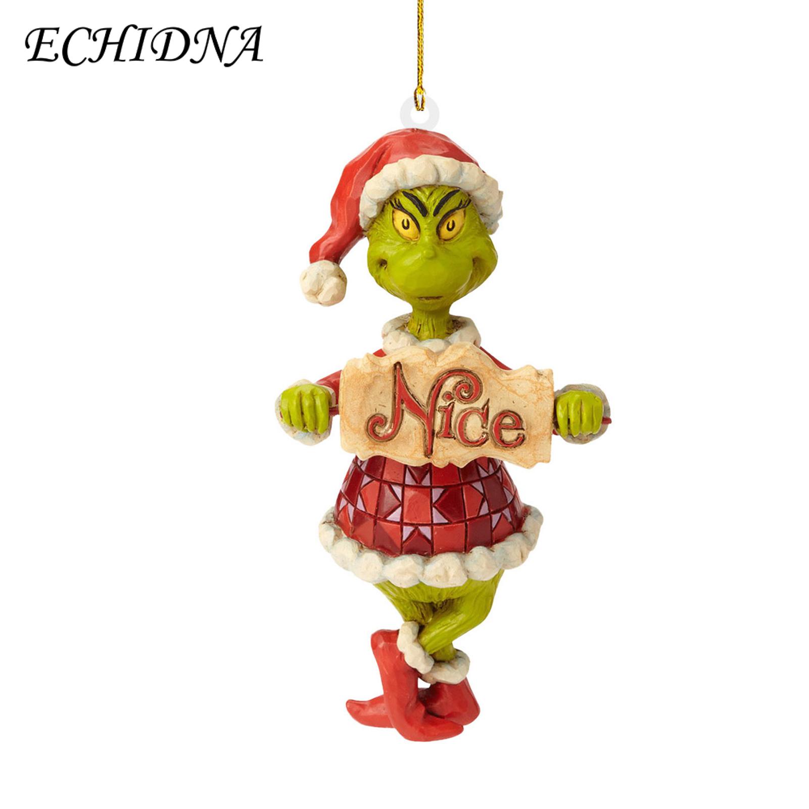 ECHIDNA Christ Decoration Creative Shape Grinch Movie Charter X Hang Decoration