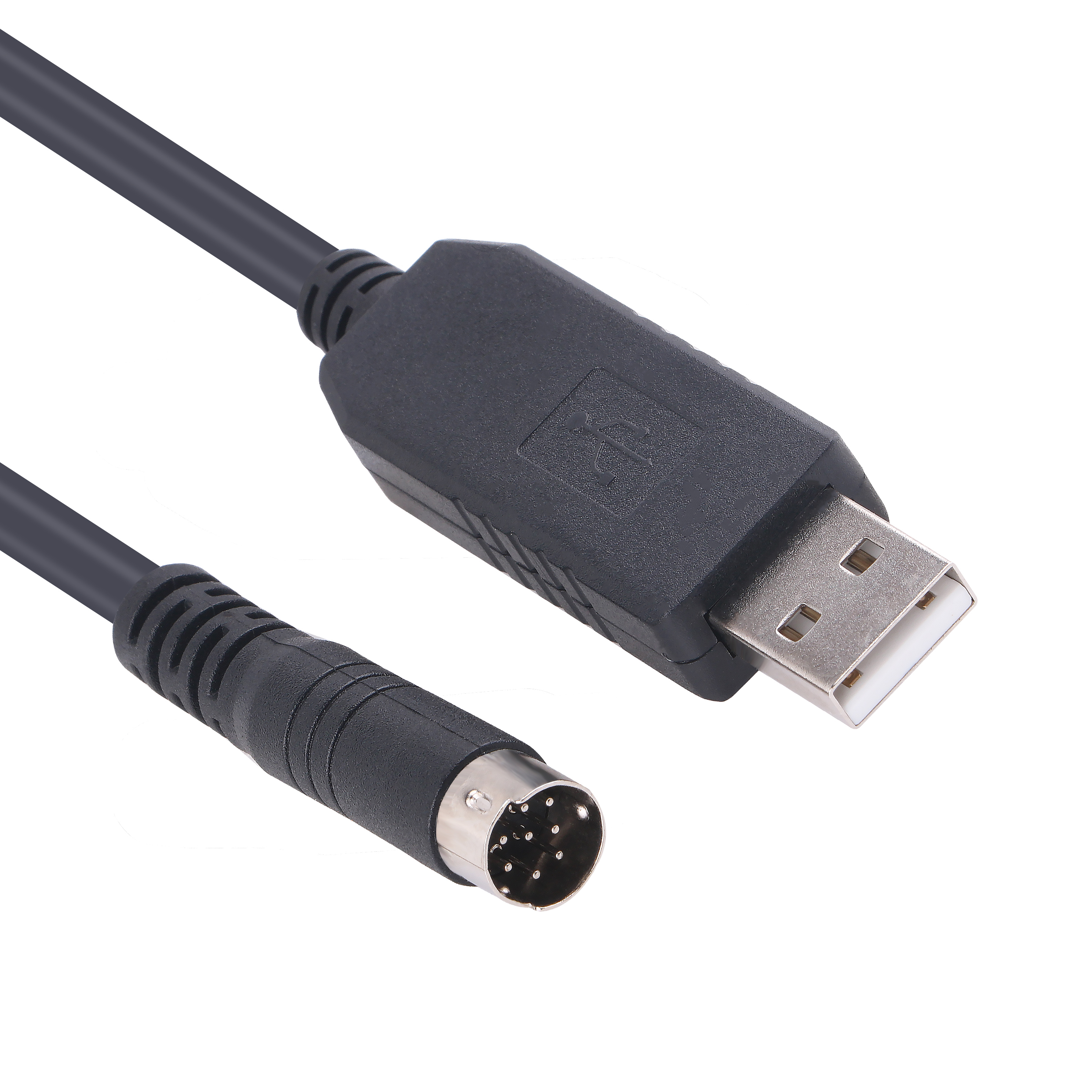 1761-cbl-pm02 USB DB9 to 8 Din RS232 Serial Programming Cable for Allen Bradley PLC 1000 1100 1200 1400 1500 Series