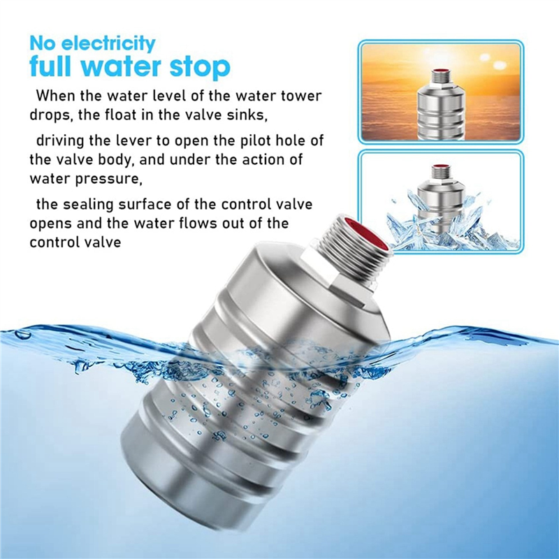 Automatic Water Level Control Float Valve Auto Shut Off Ball 1/2Inch. 