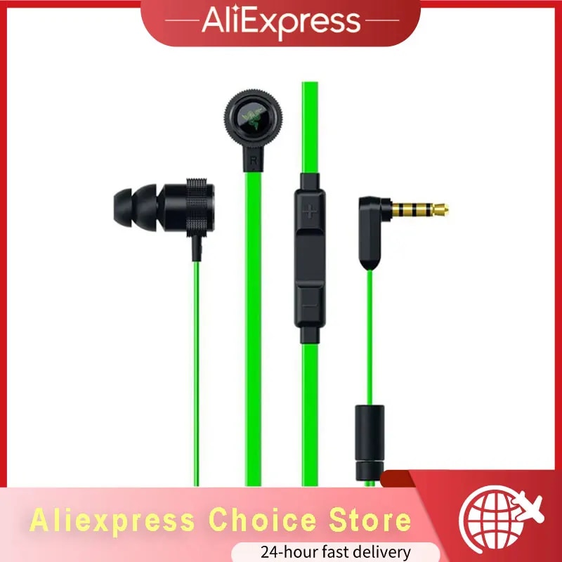 Razer Hammerhead Pro v2 Earbuds for iOS Android,Custom-Tuned Dual-Driver Technology,in-Line Mic Volume Control,Aluminum Fram