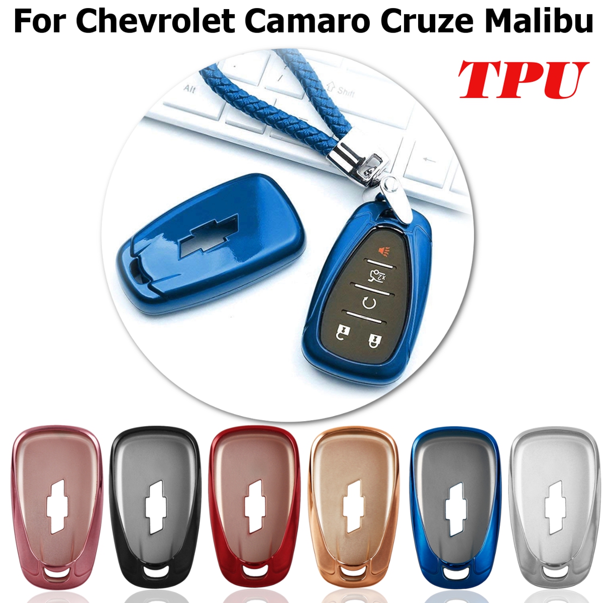 【DATA FROG Global MALL】For chevrolet cruze spark camaro Volt Bolt TPU Key Covers Shell styling Accessorie. 
