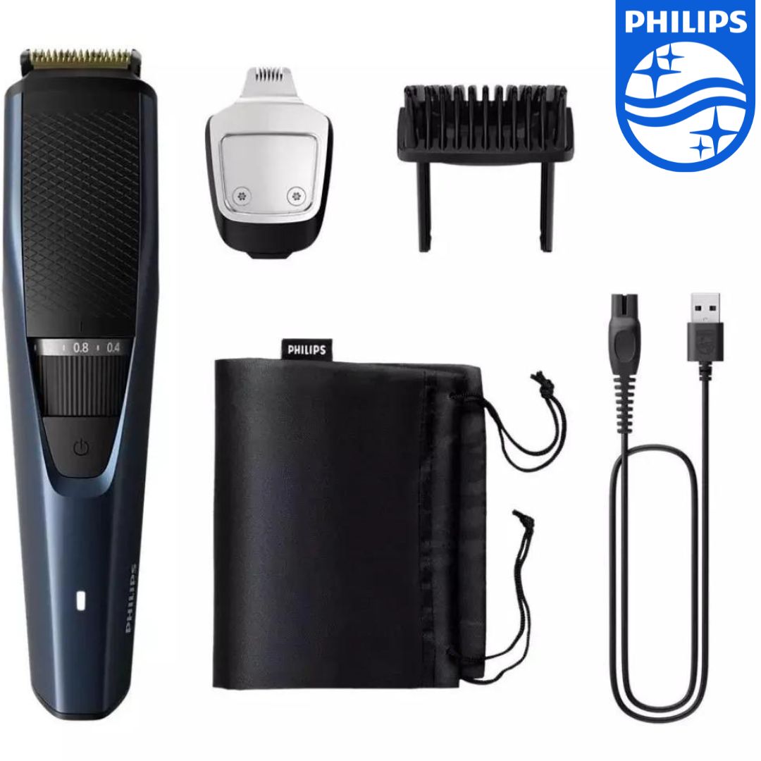 PHILIPS BT3435/15 Trimmer 60 min Runtime 20 Length Settings  (Blue). 