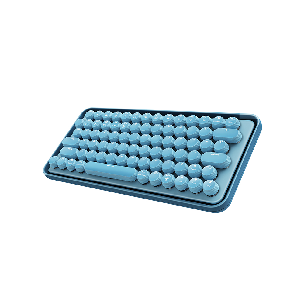 Rapoo Ralemo Pre 5-Blue Multi-mode Wireless Blue Switch Mechanical Keyboard Supports Bluetooth 3.0, Bluetooth 5.0, 2.4GHz and Wired Modes Compatible with Windows and Mac. 