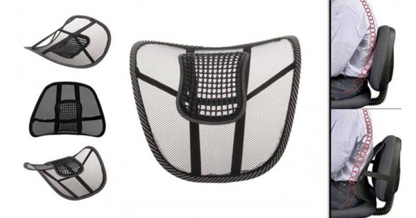 Sit Right Back Support for Any Kind of Chair - Black. 
