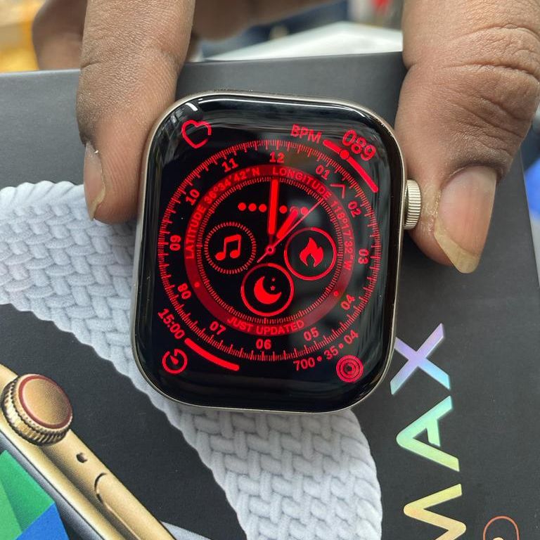 HW9 Pro Max Smart Watch (3 Straps In 1)- AMOLED Display. 