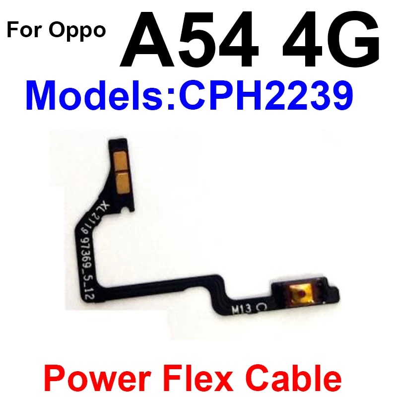 Power Volume Flex Cable For OPPO A52 A53 A54 A55 A55S 4G 5G On OFF Power Volume Button Switch Control Key Flex Ribbon Part. 
