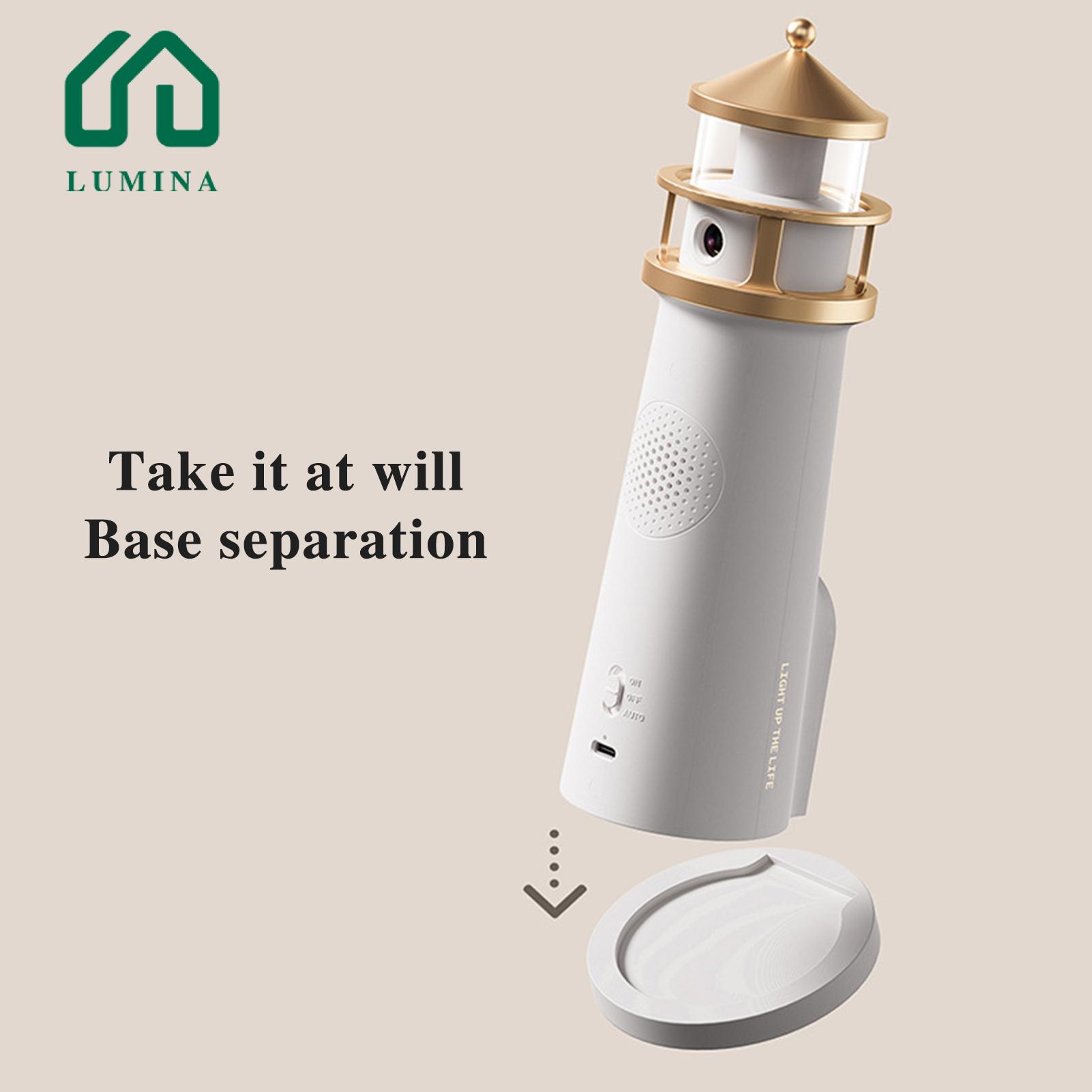 Lumina Adjusle Brightness Night Light Rechargeable Moon Lamp Projector Led Night Light with Remote Control Adjusle Brightness r Function Lighthouse Night Light le Decor Buyers' Favorite. 