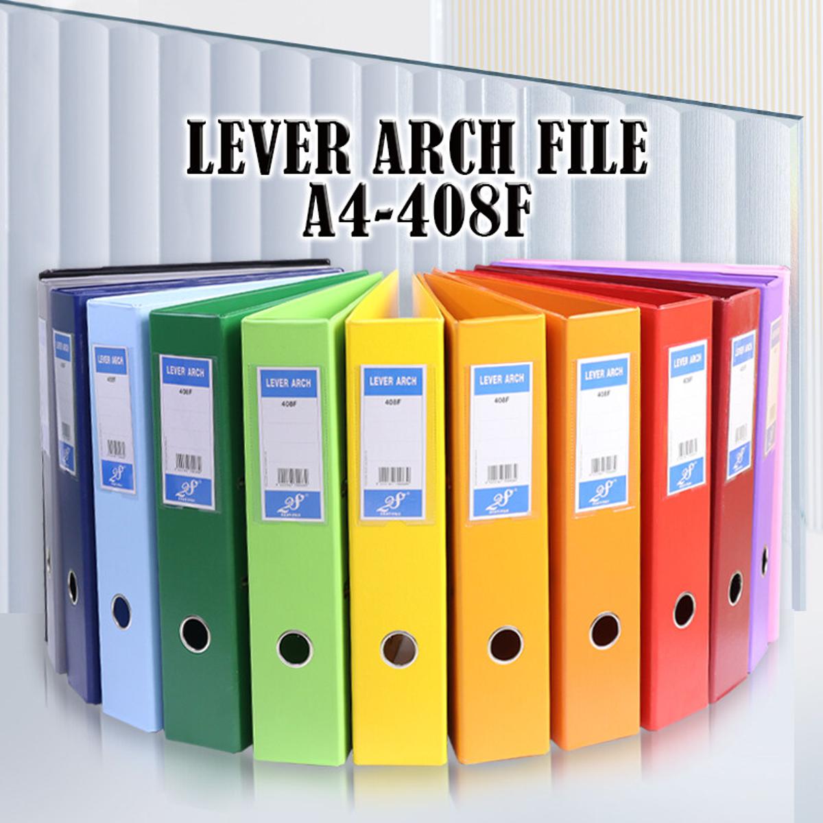 Premium Lever Arch File With Extra Clip And Index, 3 Inch [ 6 Pcs ]