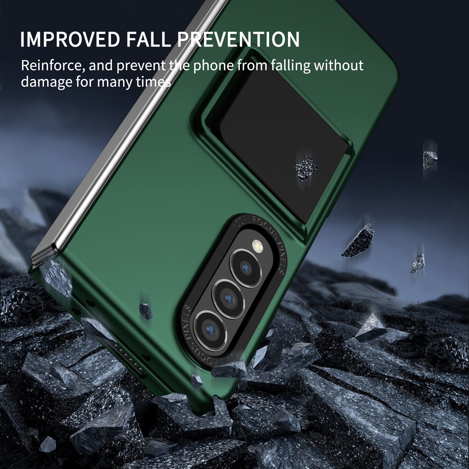 【2023NEW】Anti-Sweat Folding Stand Phone Case for Samsung Galaxy Z Fold 4 Fold4 Fold3 Fold 3 5G Zfold4 Zfold3 Hard PC Shockproof Capa. 