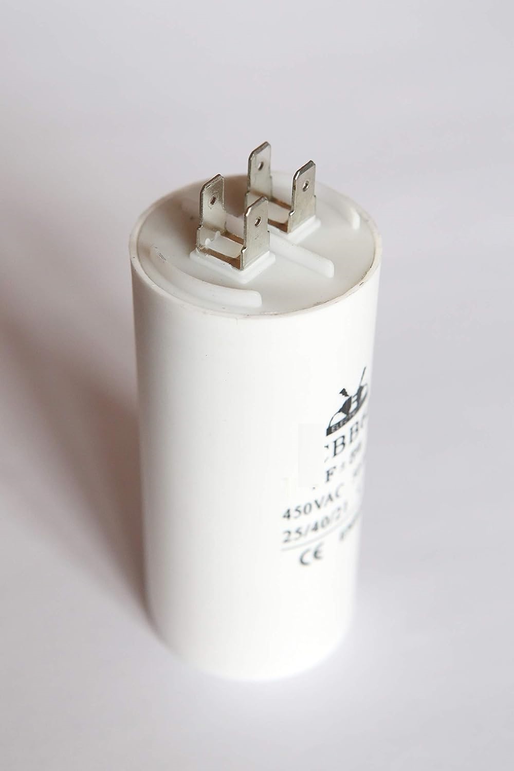 CBB60 Run Capacitor 10uF 450V AC Double Insert 50/60Hz Cylinder  White for Air Compressor Water Pump Motor. 