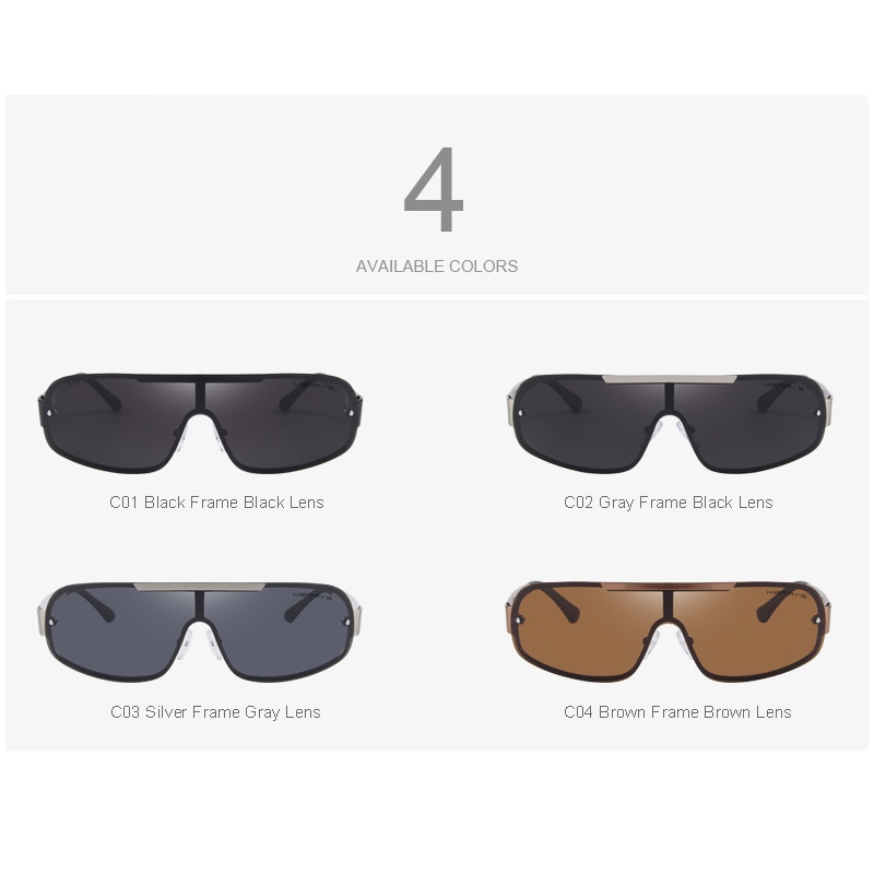 MERRY'S Fashion Classic Polarized Sunglasses Men Brand Designer HD Goggle Men's Integrated Eyewear Sun glasses UV400 S'8616. 