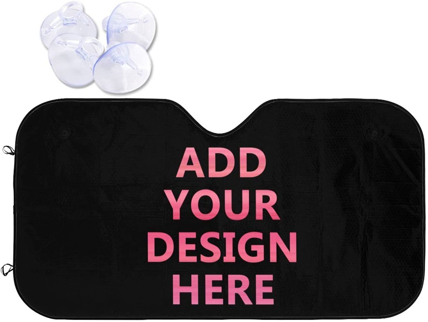 Car sunshade Custom Car Windshield Sun Shade Personalized Your Own Front Car Sunshade Blocks UV Rays SunSTYLE FOR CAR-green. 