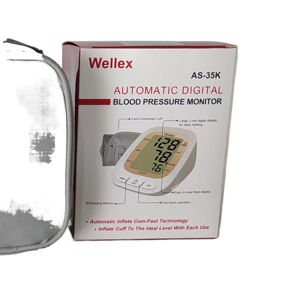 Wellex Electronic Blood Pressure Machine & Pulse Rate Monitoring Meter for Accurate Measurement.. 