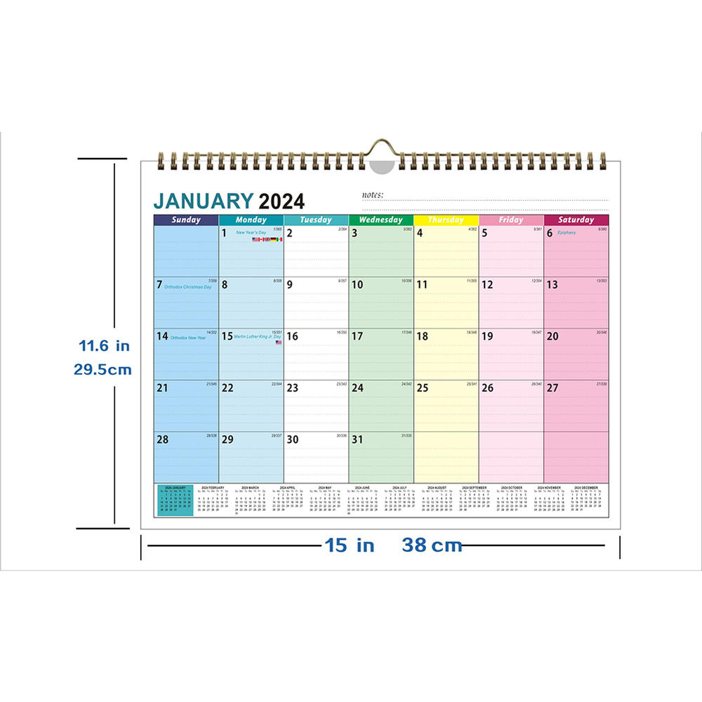 Desk Calendar Month Desktop Calendar 2024-2025 17" x 11.5" inch Large Desk Calendars, Large Wall Calendar Desktop Calendar 2024 - Office Calendar Classroom Calendar Desk Planner Desk Calender. 