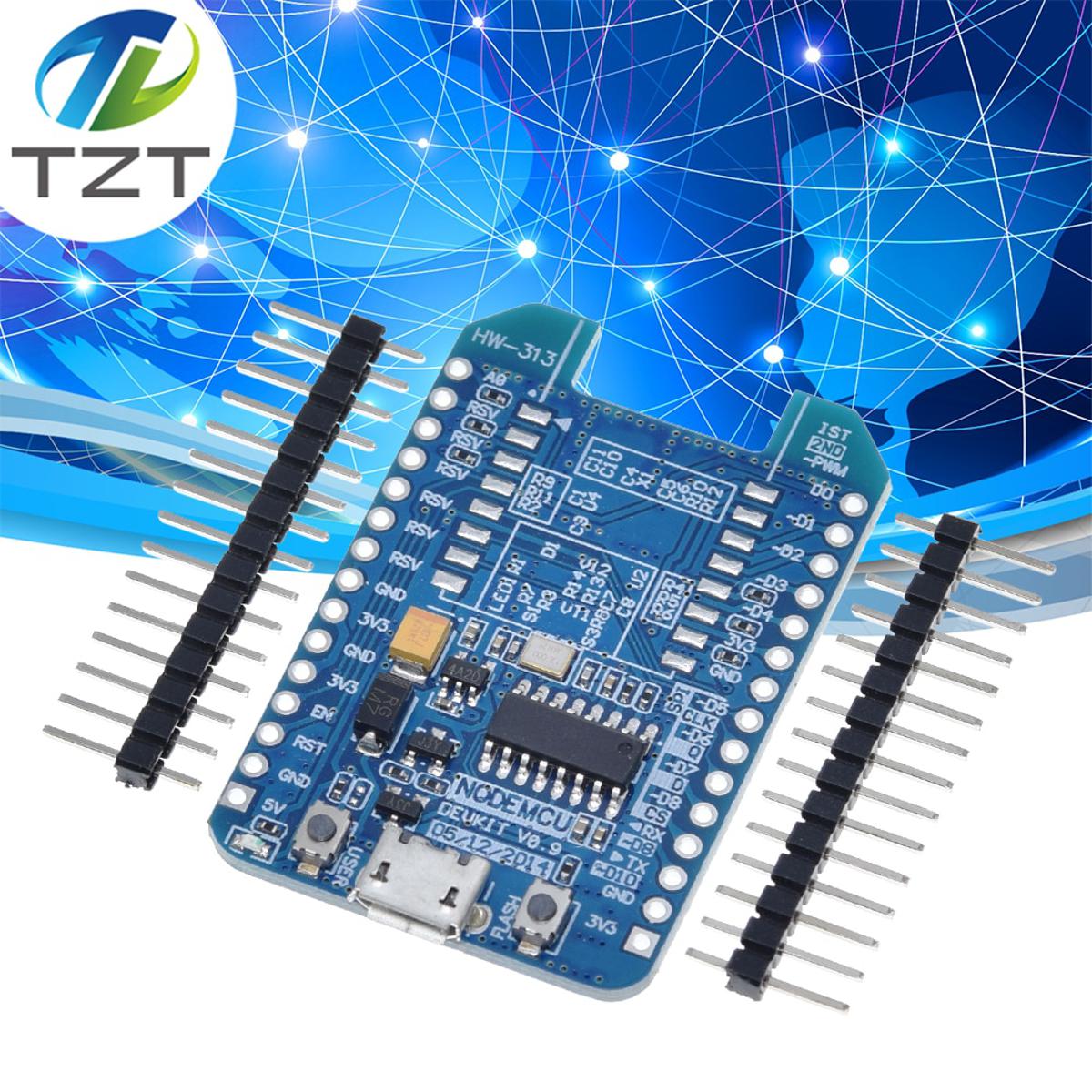 【happy one】ESP8266 ESP12E ESP12F WIFI Internet Development Board CH340G Blue ESP-12E ESP-12F Adapter For NodeMCU V3 Rated