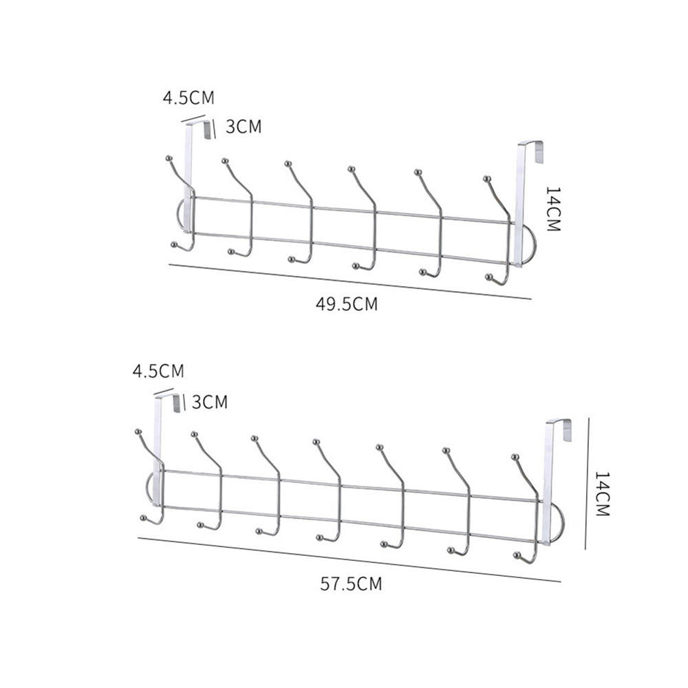 Multi-purpose Door Hanger Closet Door Hooks Coat And Towel Rack Door Hanger Hooks Over-the-door Storage. 