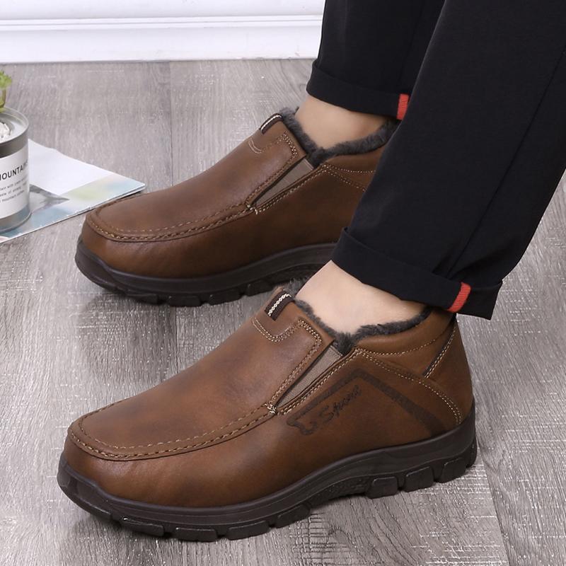 Men's Warm Casual Loafers Chelsea Fashion Ankle Boots Office Smart Work  Sport Walking Pumps Shoes - Brown 46 yuan: Buy Online at Best Prices in  Bangladesh 