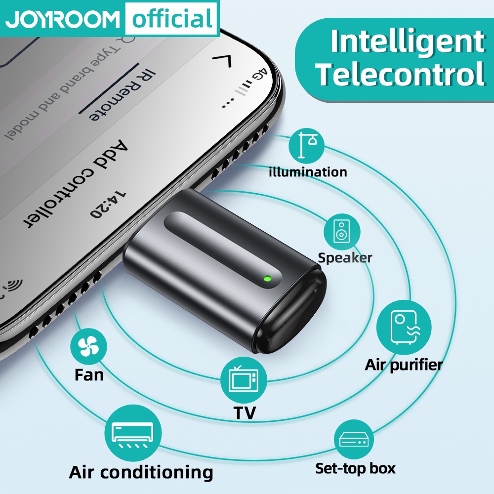 Joyroom IR Appliances Wireless Infrared Remote Control Adapter Infrared Phone Transmitter for type-c