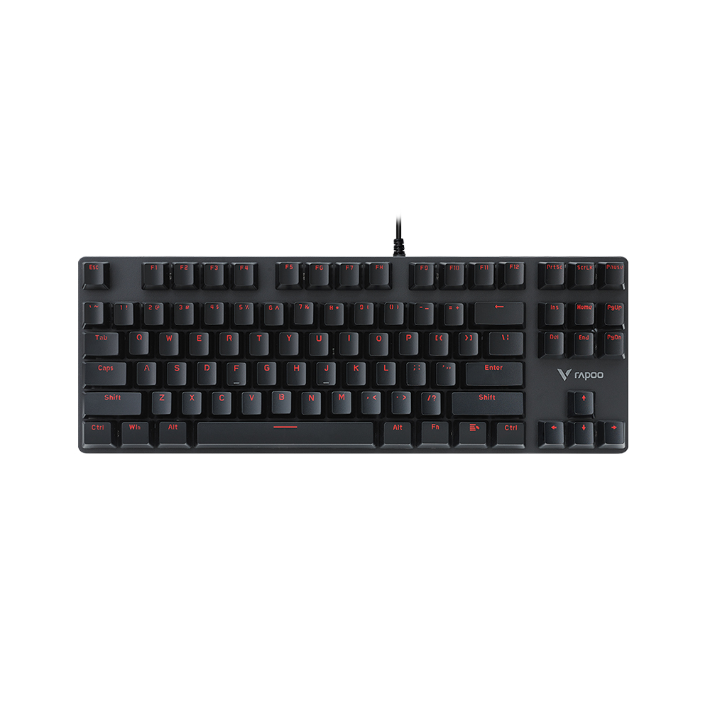 Rapoo VPRO V500 Alloy Blue Switch Backlit Mechanical Gaming Keyboard 87-key key layout High-speed response Conflict-free design. 