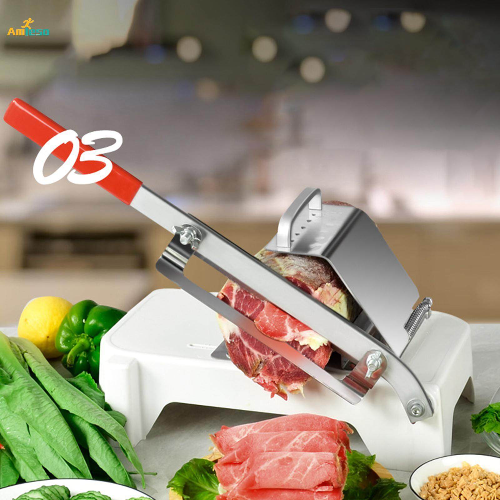 Manual Meat Slicer Roll Slicing Cleavers for Fruits Restaurant Shabu. 