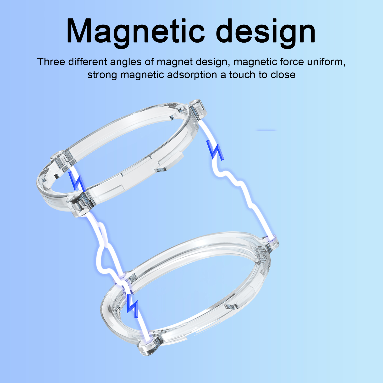 Vr Glasses Spacer Protector Meta Quest 3 Magnetic Vr Glasses Frame Easy Install Durable Bumper Magnetic Vr Lens Frame. 